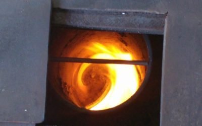 Burning Plastic in a Rocket Stove